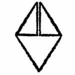 Museum voices logo-black on white-triangles with the letter M and V. Youth Voice Art